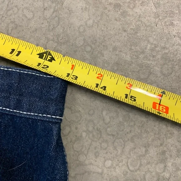 Vintage 80s Gitano Dark Denim Long Midi Jean Pencil Skirt M - Picture 6 of 11